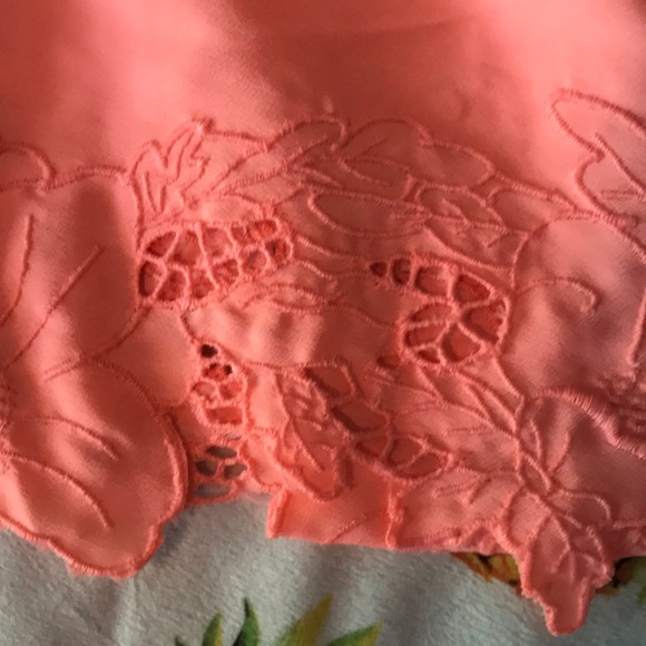 Bright coral retro halter top - Picture 2 of 3